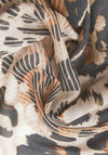 Guess Leopard Print Scarf, Brown