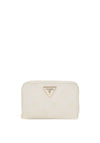 Guess Cresidia Medium Zip Around Wallet, Off White