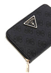 Guess Laurel SLG Logo Print Wallet, Charcoal Grey