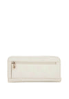 Guess Cresidia Large Zip Around Wallet, Off White
