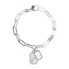 Guess Crystal Tag Bracelet, Silver