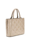 Guess Deesa Quilted Patent Grab Bag, Taupe