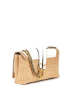 Guess Delfa Raffia Crossbody Bag, Natural White