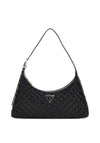 Guess Eco Rianee Quilted Shoulder Bag, Black