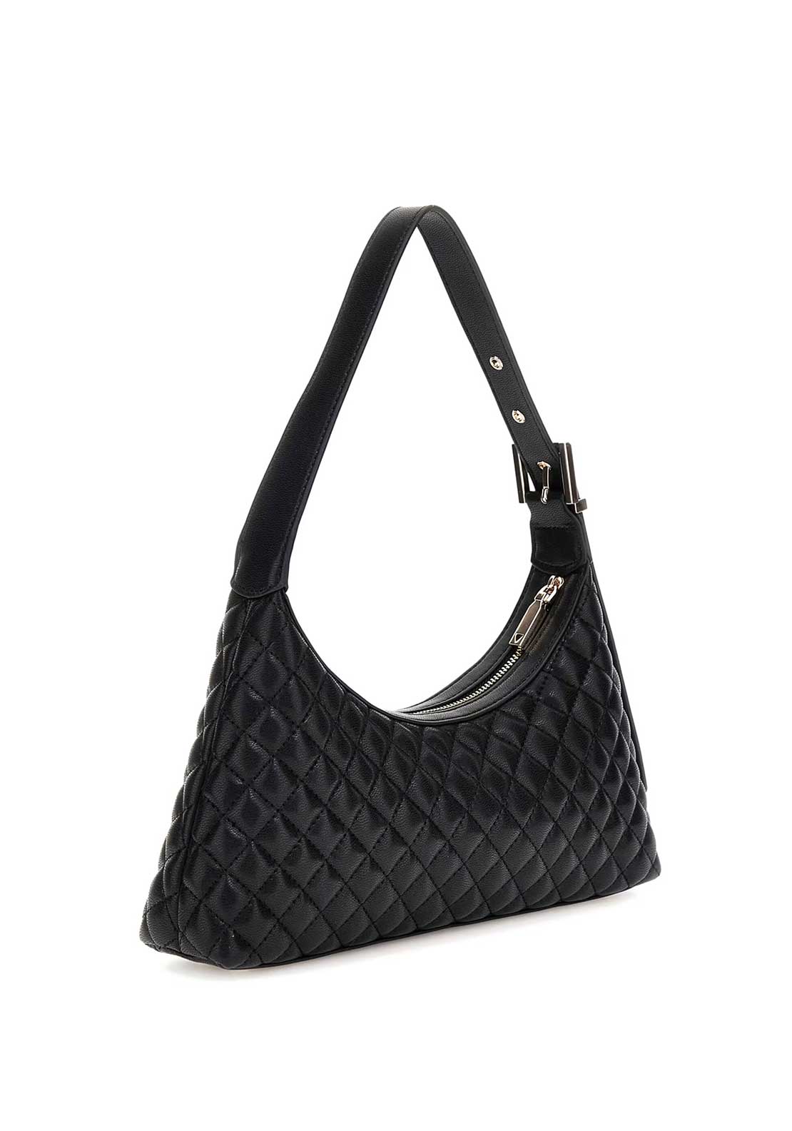 Guess Eco Rianee Quilted Shoulder Bag, Black