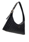 Guess Eco Rianee Quilted Shoulder Bag, Black