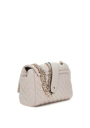 Guess Eco Rianee Quilted Crossbody Bag, Stone