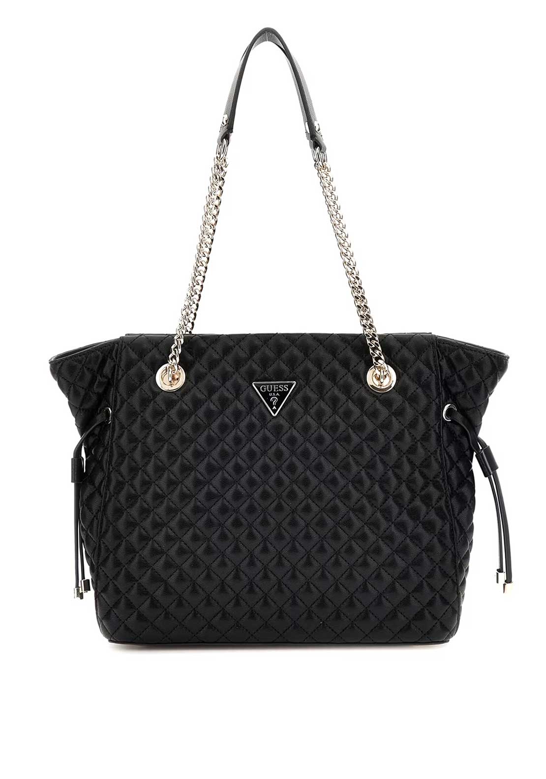 Guess Eco Rianee Quilted Tote Bag, Black