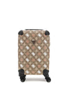 Guess Eliette Travel 4G Peony Logo 18” Wheel Spinner Suitcase, Latte