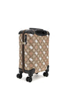 Guess Eliette Travel 4G Peony Logo 18” Wheel Spinner Suitcase, Latte