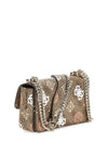 Guess Eliette Peony 4G Logo Mini Crossbody Bag, Latte