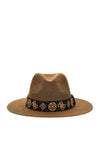 Guess 4G Peony Fedora Hat, Brown