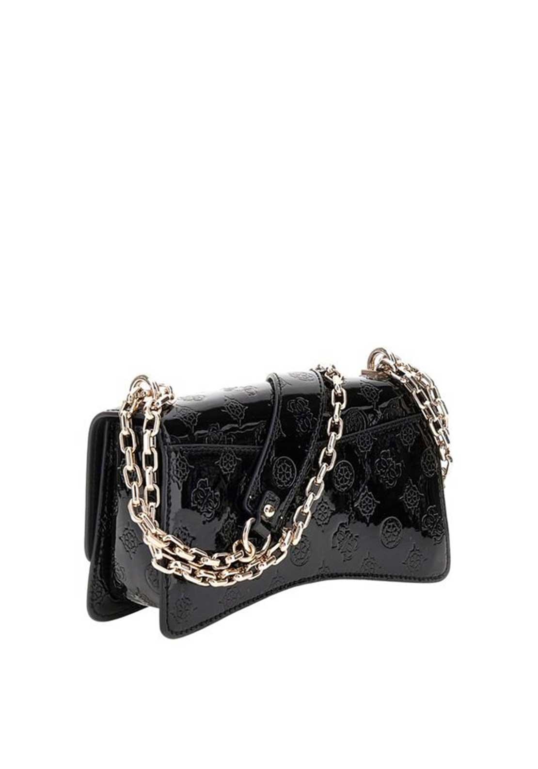 Guess Gerty 4G Logo Embossed Crossbody Bag, Black