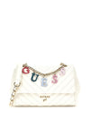 Guess Girl Chain Logo Crossbody Bag, White