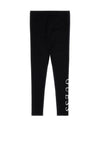 Guess Older Girl Glitter Logo Legging, Black