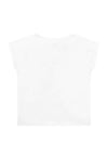 Guess Girl Logo Stretch Short Sleeve Tee, White