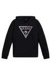 Guess Older Girl Foil Logo Hoodie, Black