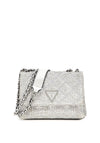 Guess Giully II Metallic Convertible Crossbody Bag, Silver