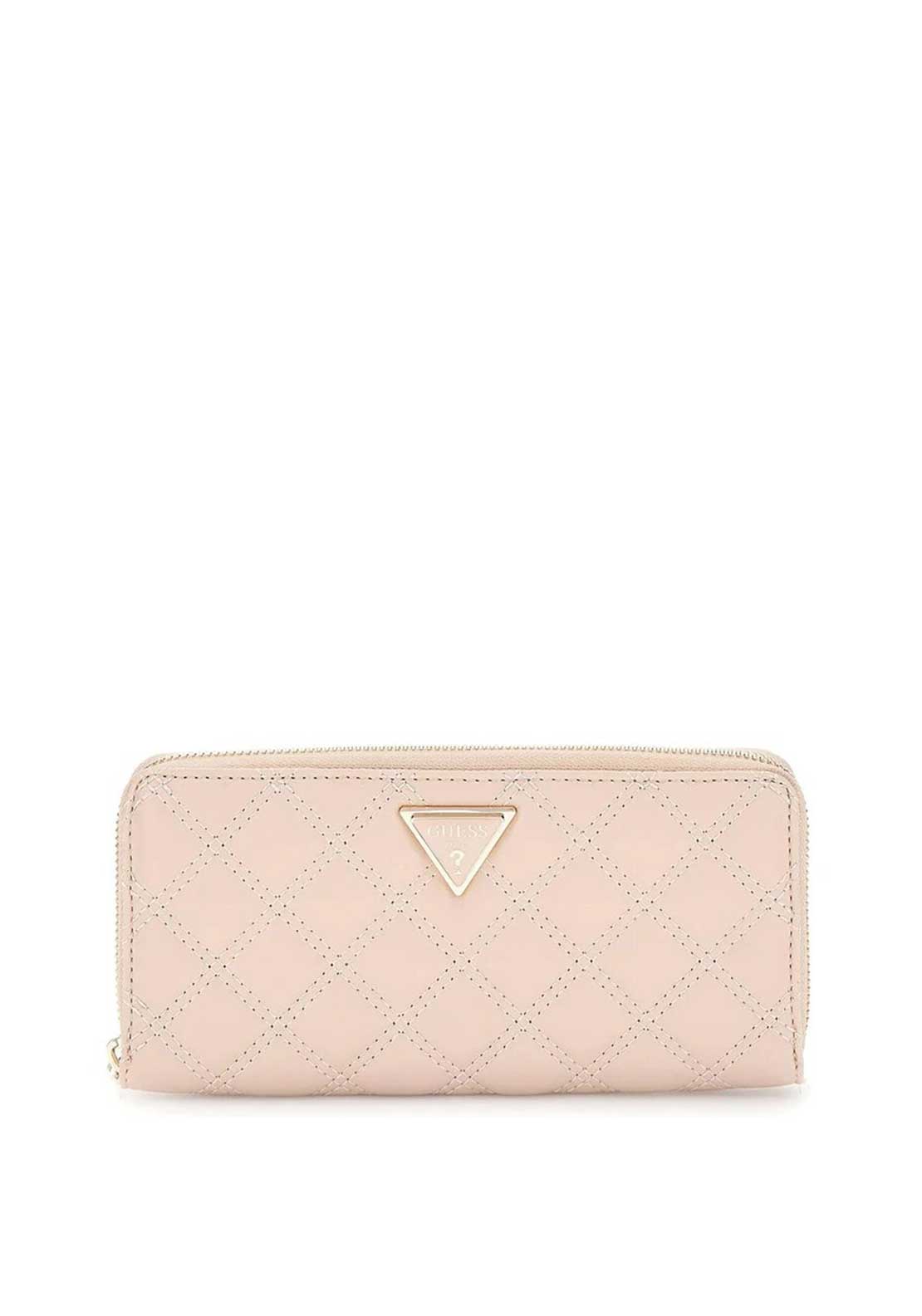 Guess Giully SLG Quilted Wallet, Light Beige