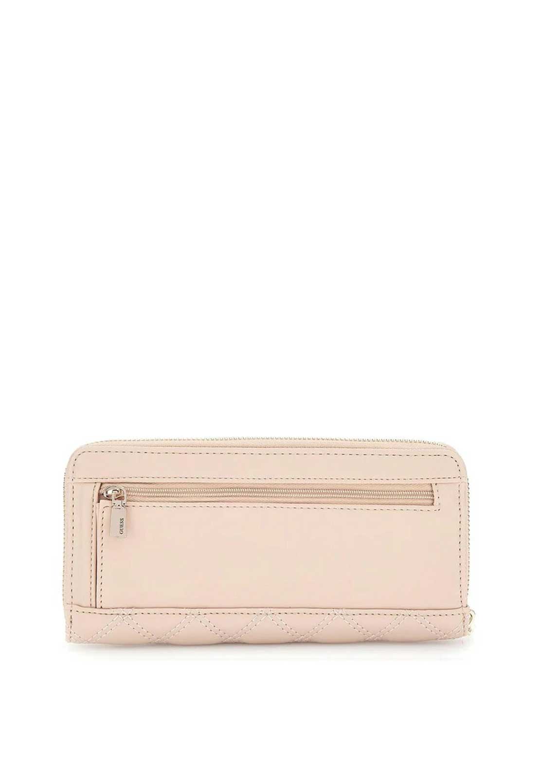 Guess Giully SLG Quilted Wallet, Light Beige