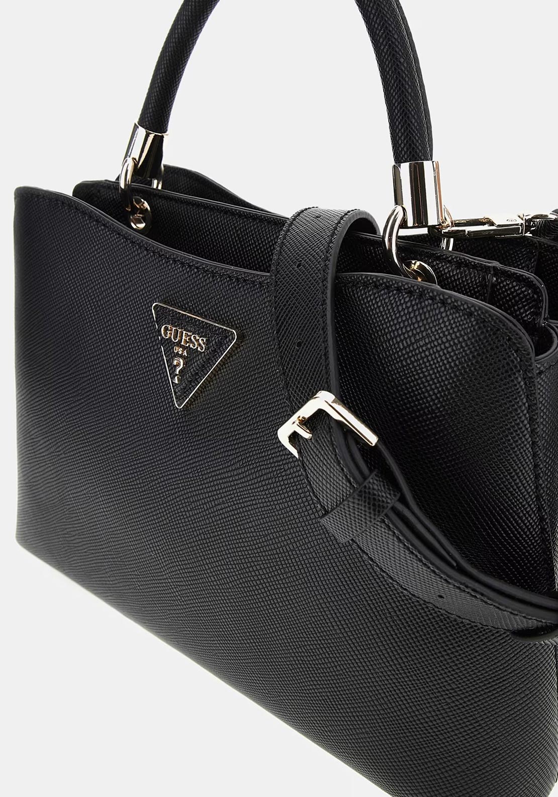 Guess Gizele Saffiano Grab Bag, Black
