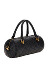 Guess Gracelynn Quilted Barrel Grab Bag, Black