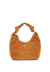 Guess Isotta Suede Hobo Grab Bag, Tan