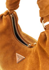 Guess Isotta Suede Hobo Grab Bag, Tan