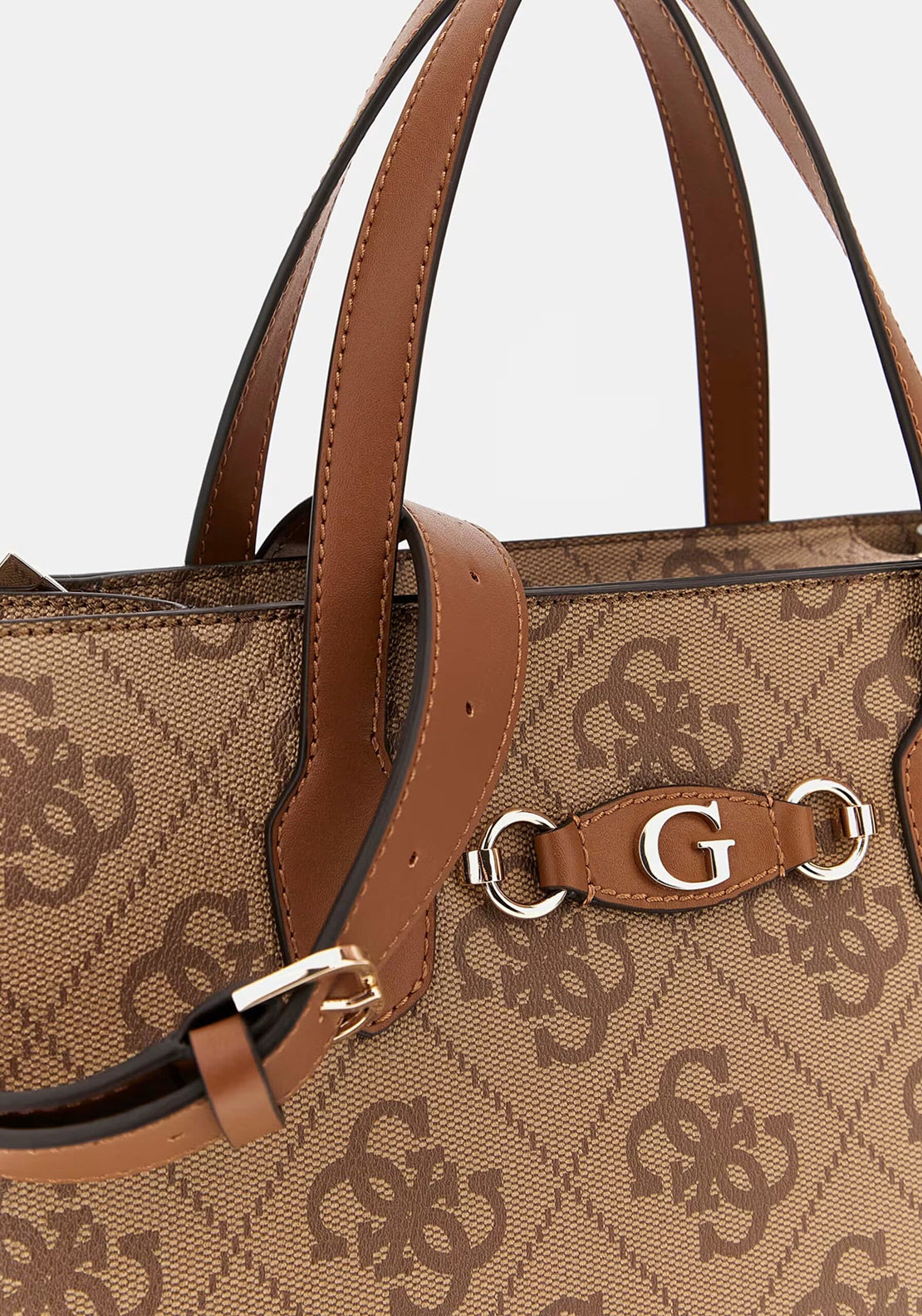 Guess Izzy Logo Tote Bag, Brown