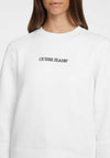 Guess Jeans Fleece Lined Sweatshirt, White