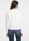 Guess Jeans Fleece Lined Sweatshirt, White