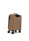 Guess Kerima 21.5” 8-Wheeler Spinner Cabin Suitcase, Natural Latte Logo