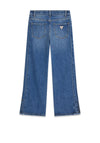 Guess Older Girl Side Slit Flare Denim Jeans, Blue