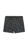 Guess Older Girl Tweed Shorts, Black