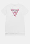 Guess Older Girl Hologram Short Sleeve Tee, White