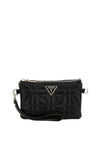 Guess Latona Quilted Mini Crossbody Bag, Black