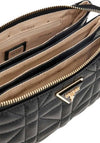 Guess Latona Quilted Mini Crossbody Bag, Black