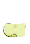 Guess Latona Quilted Mini Crossbody Bag, Chartreuse