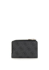 Guess Laurel SLG Small Logo Print Wallet, Charcoal Grey