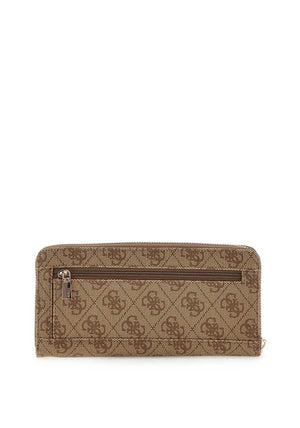 Guess Laurel SLG Logo Large Wallet, Brown