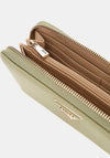 Guess Laurel SLG Zipped Large Wallet, Sage Green