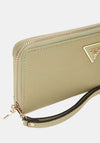 Guess Laurel SLG Zipped Large Wallet, Sage Green