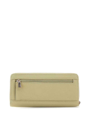 Guess Laurel SLG Zipped Large Wallet, Sage Green