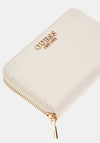 Guess Laurel SLG Zipped Medium Wallet, Bone