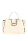 Guess Libera Raised Seam Satchel Grab Bag, Stone