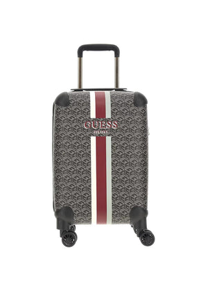 Guess Wilder G Cube 18” 8-Wheeler Spinner Cabin Suitcase, Charcoal Grey