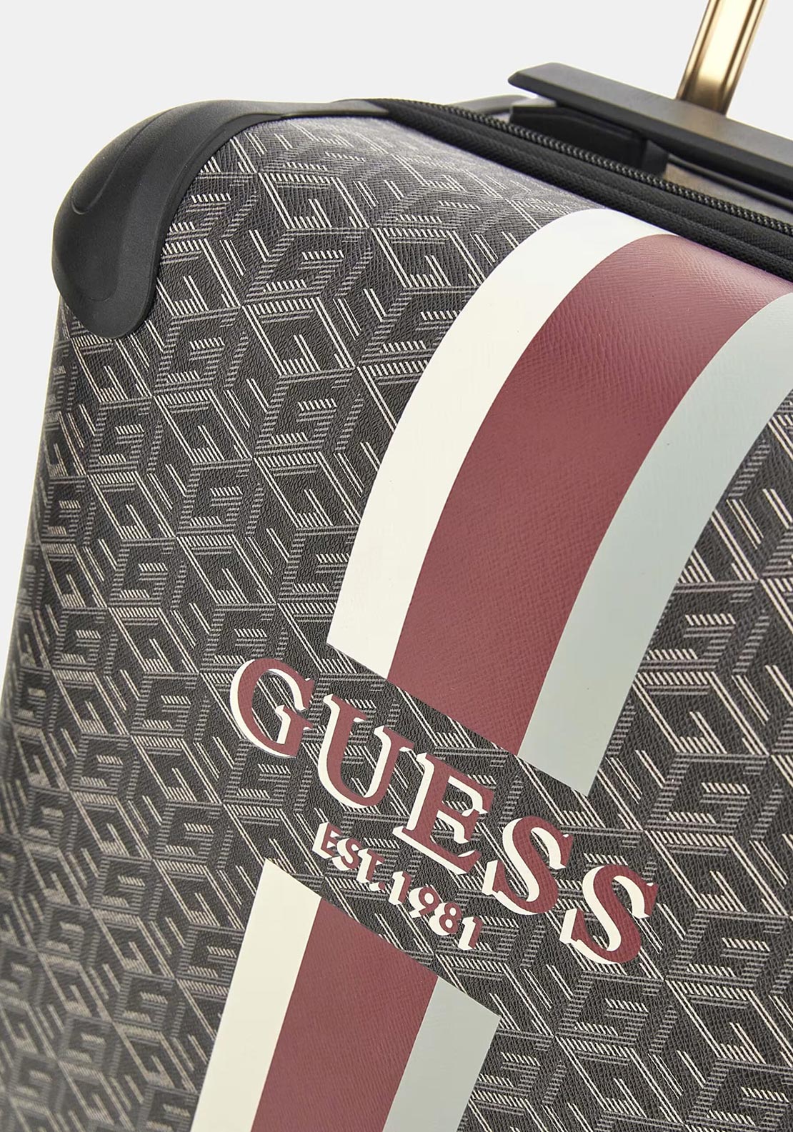 Guess Wilder G Cube 18” 8-Wheeler Spinner Cabin Suitcase, Charcoal Grey