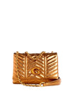 Guess Lovide Mini Quilted Crossbody Bag, Bronze