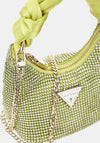 Guess Lua Mini Rhinestone Grab Bag, Chartreuse