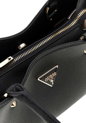 Guess Meridian Satchel Bag, Black